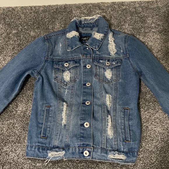 Rue21 Jackets & Coats Ripped Jean Jacket Poshmark